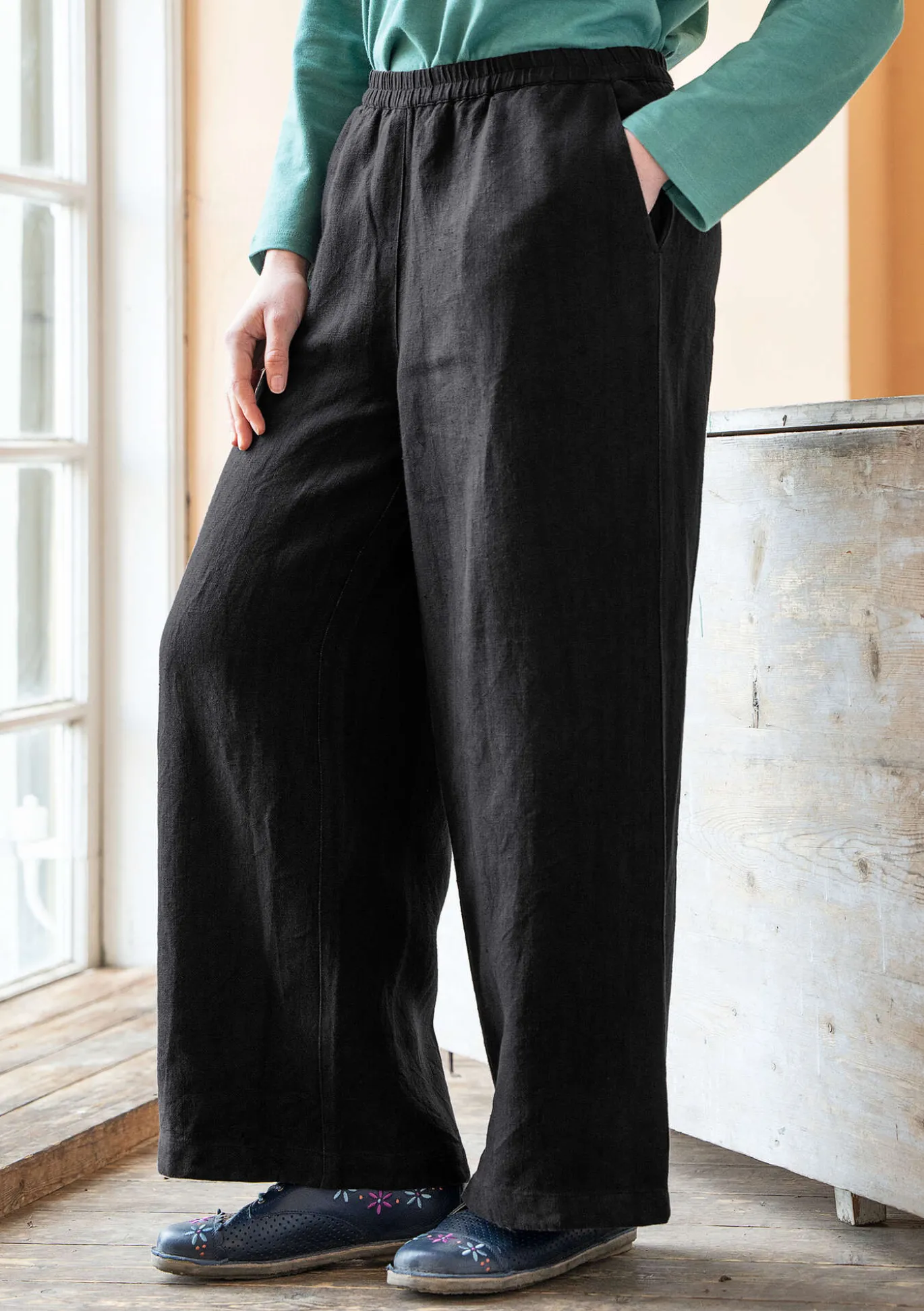 Hose aus Leinengewebe