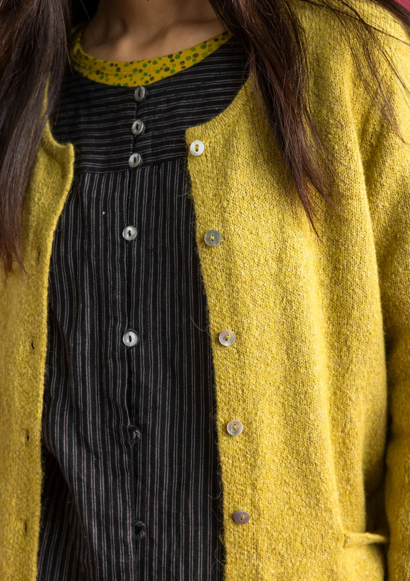 Strickjacke aus Alpakagemisch