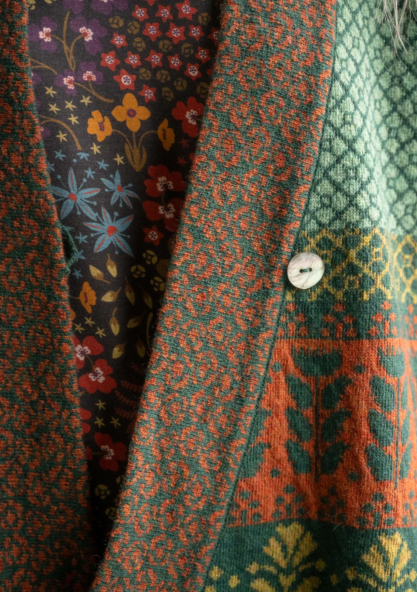 Strickjacke „Edda“ aus Recycling-Wollgemisch