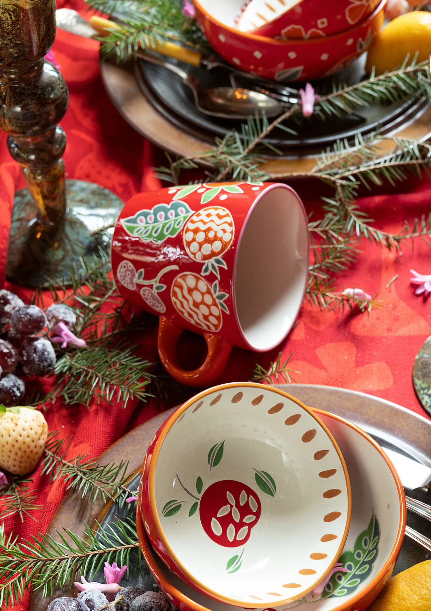 Tasse „Fruits“ aus Keramik