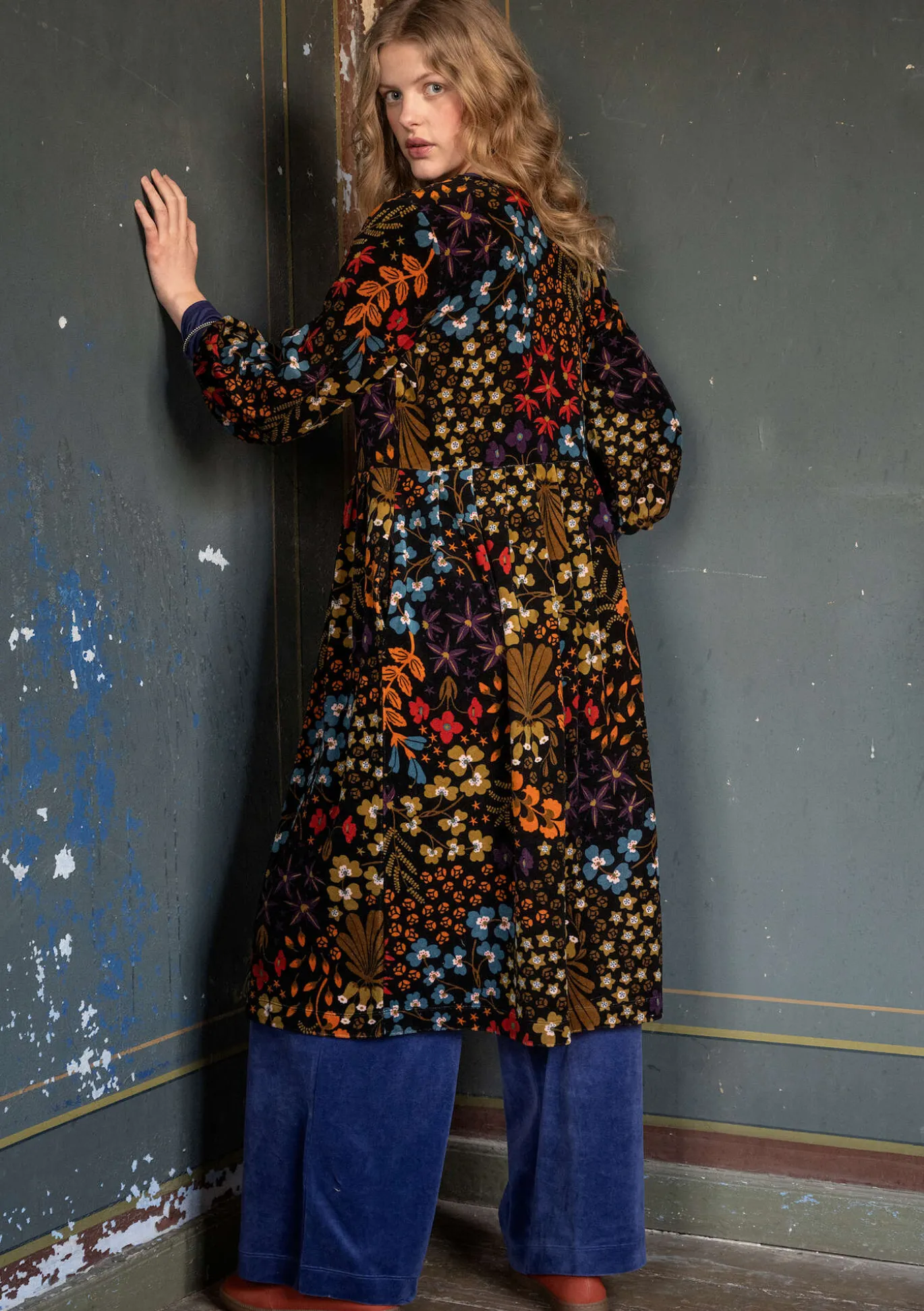 Velourskleid „Katla“ aus Bio-Baumwolle/Recycling-Polyester
