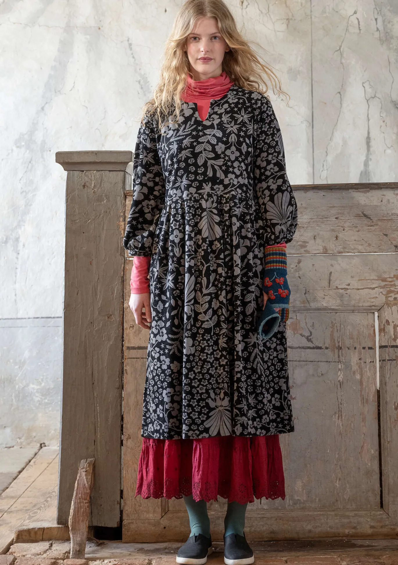 Velourskleid „Katla“ aus Bio-Baumwolle/Recycling-Polyester
